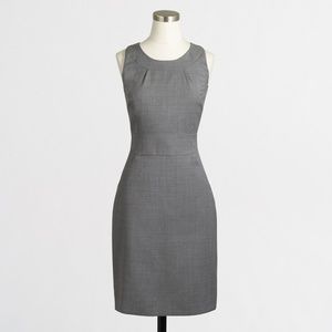 J.Crew Factory Tailored Shift Dress, Light Wool, 8